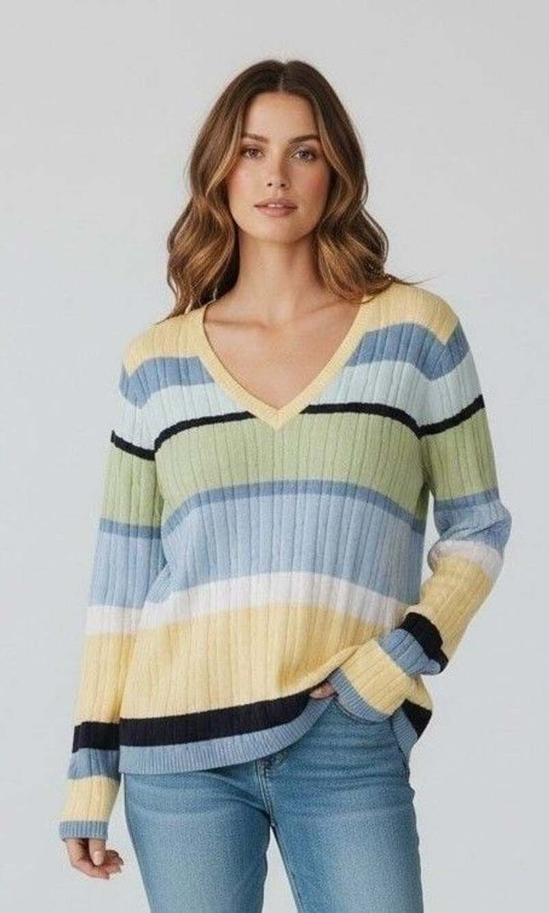 Lizgolf By Liz Claiborne Sweater Size L Striped